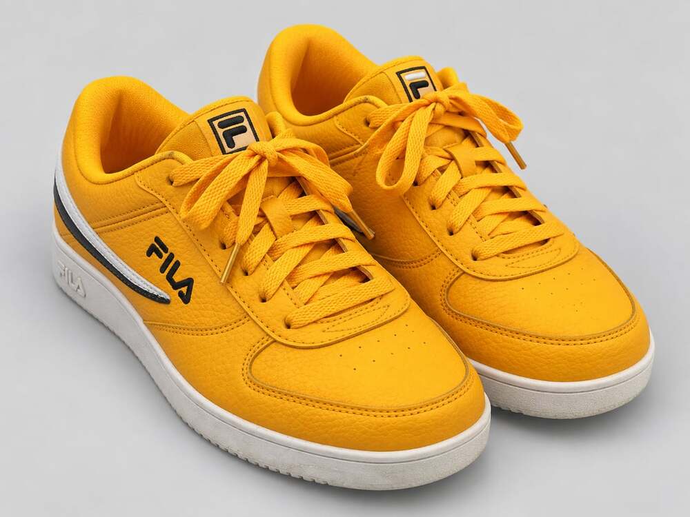 Fila A-Low Size 8.5 Yellow Synthetic Sneakers Shoes